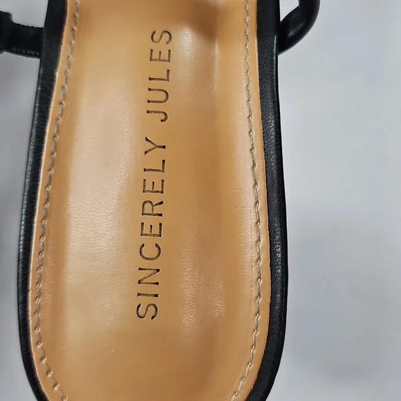 Sincerely Jules Black Kimberly Strappy High Heels Size 8 - Picture 2 of 8